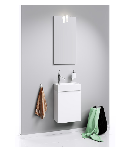 Тумба с умывальником AQWELLA Leon-MP 40 Белый Ln-MP.01.04/W